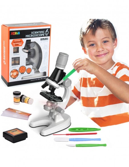 Mikroskop dla dzieci LED Zestaw Edukacyjny 1200x