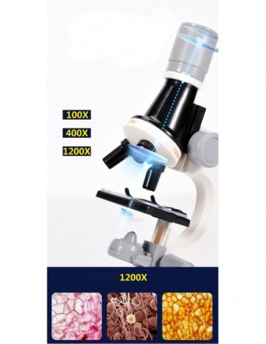 Mikroskop dla dzieci LED Zestaw...