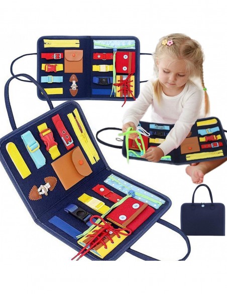 TABLICA MANIPULACYJNA SENSORYCZNA MONTESSORI