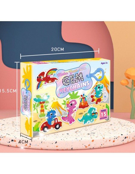 HAFT DIAMENTOWY naklejki diamentowe mozaika 5D dinozaury