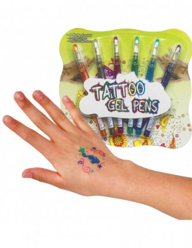 DŁUGOPISY PISAKI DO TATUAŻU ŻELOWE...