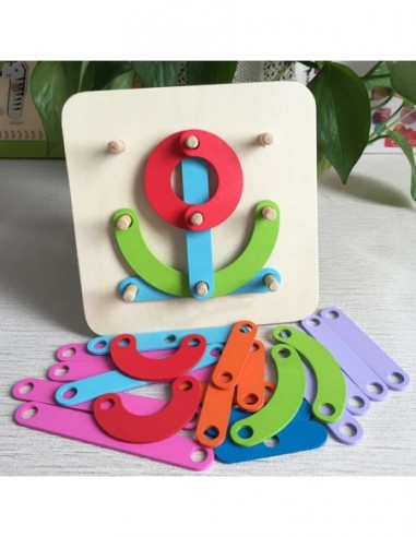 DREWNIANA UKŁADANKA MONTESSORI...