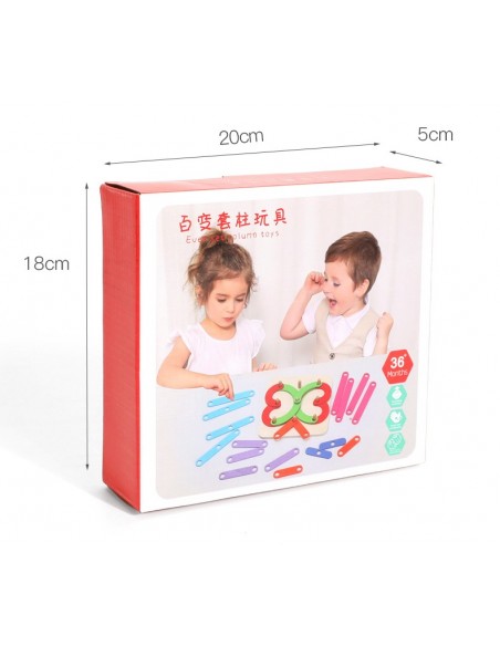 DREWNIANA UKŁADANKA MONTESSORI LOGICZNA PUZZLE GRA