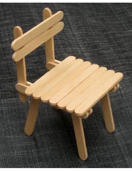 PATYCZKI KREATYWNE DO LODÓW DREWNIANE NATURALNE 50 szt