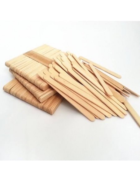 PATYCZKI KREATYWNE DO LODÓW DREWNIANE NATURALNE 50 szt