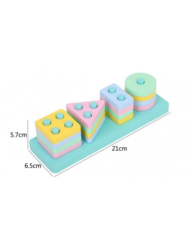 SORTER KLOCKI DREWNIANE EDUKACYJNE...