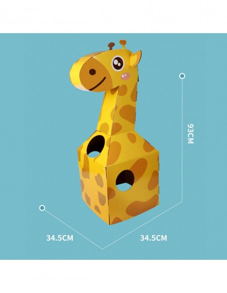 KOSTIUM STRÓJ ŻYRAFY DLA DZIECI Z KARTONU ZRÓB TO SAM