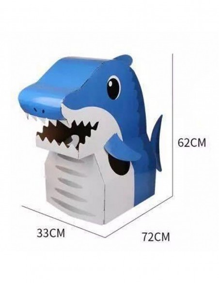 KOSTIUM STRÓJ REKIN DLA DZIECI Z KARTONU ZRÓB TO SAM