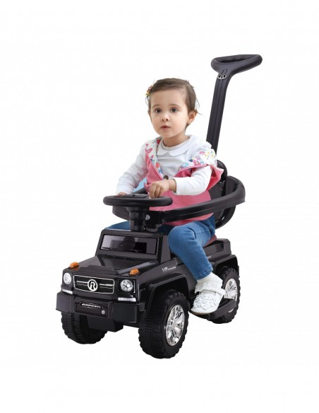 DUŻY JEŹDZIK CHODZIK PCHACZ  AUTO SAMOCHÓD 4 W 1 CICHE KOŁA