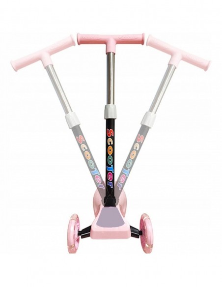 HULAJNOGA DLA DZIECI TRÓJKOŁOWA SKŁADANA KOŁA LED