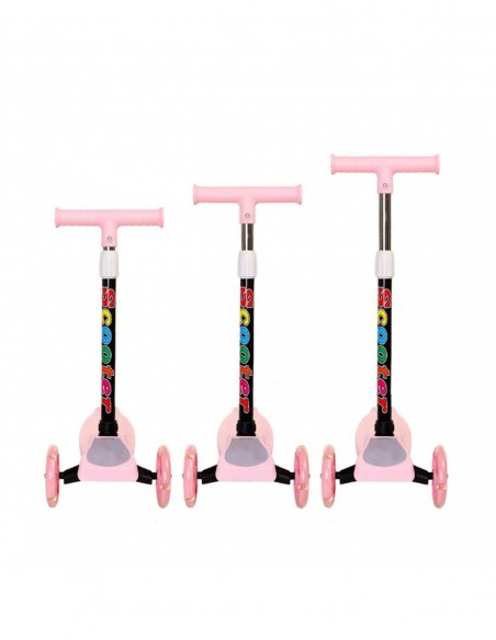 HULAJNOGA DLA DZIECI TRÓJKOŁOWA SKŁADANA KOŁA LED