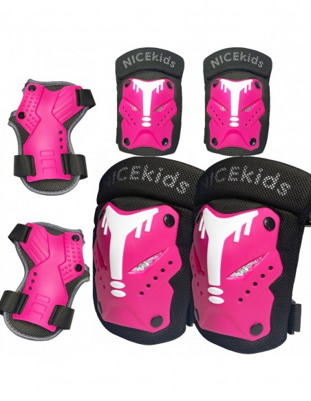 Ochraniacze Na Rolki Deskorolkę Rower Dla Dzieci S/M Różowe