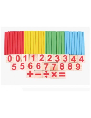 DREWNIANE CYFERKI PATYCZKI NAUKI...