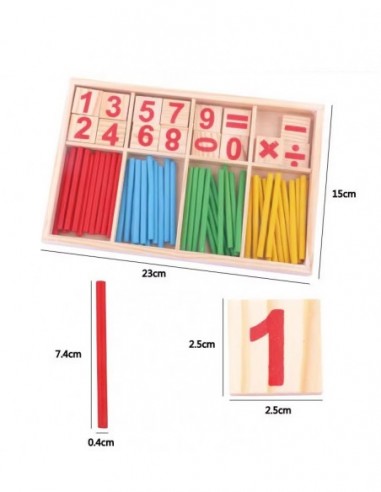 DREWNIANE CYFERKI PATYCZKI NAUKI...