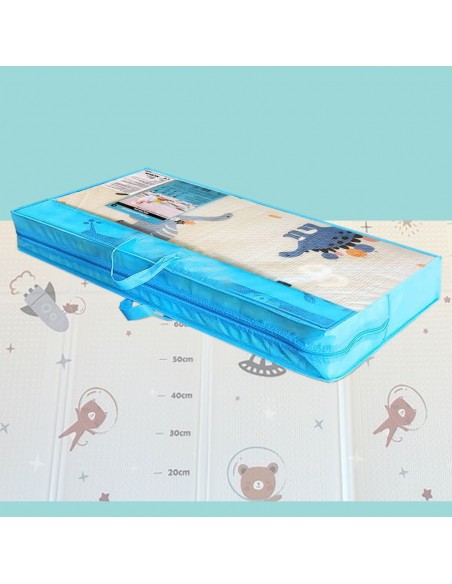 MATA PIANKOWA DWUSTRONNA SKŁADANA DUŻA 150 CM X 200 CM KOSMOS DINOZAURY