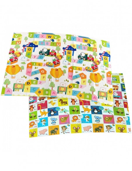 MATA PIANKOWA DWUSTRONNA SKŁADANA ALFABET DUŻA 150x200cm