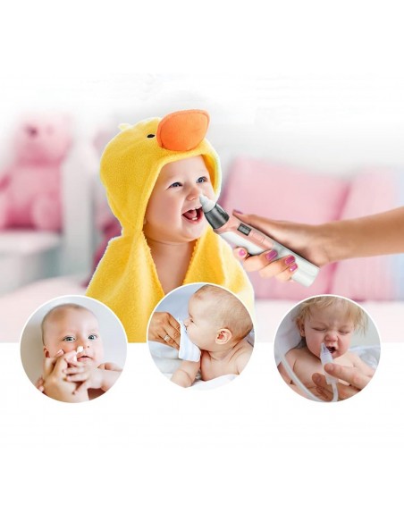 ASPIRATOR ELEKTRYCZNY DO NOSA NA KATAR ODCIĄGACZ RÓŻOWY