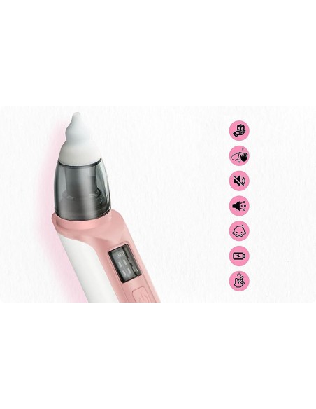ASPIRATOR ELEKTRYCZNY DO NOSA NA KATAR ODCIĄGACZ RÓŻOWY