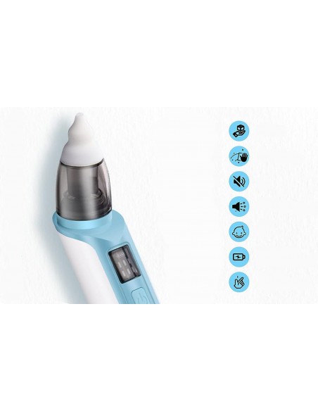 ASPIRATOR ELEKTRYCZNY DO NOSA NA KATAR ODCIĄGACZ NIEBIESKI