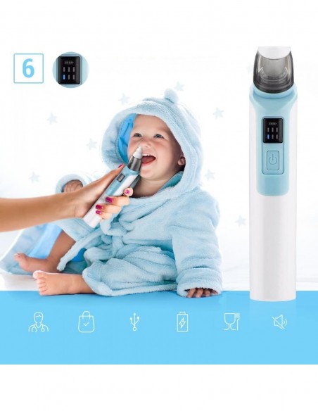 ASPIRATOR ELEKTRYCZNY DO NOSA NA KATAR ODCIĄGACZ NIEBIESKI