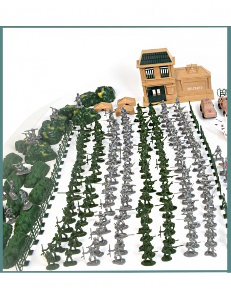 FIGURKI BAZA WOJSKOWA 350EL ŻOŁNIERZYKI MAŁA ARMIA