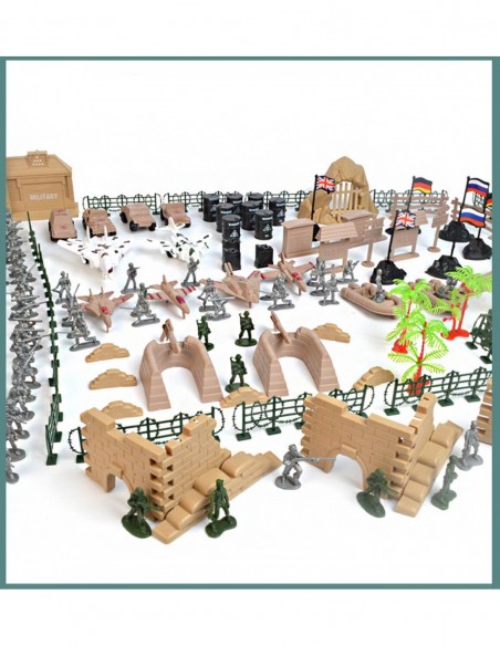 FIGURKI BAZA WOJSKOWA 350EL ŻOŁNIERZYKI MAŁA ARMIA