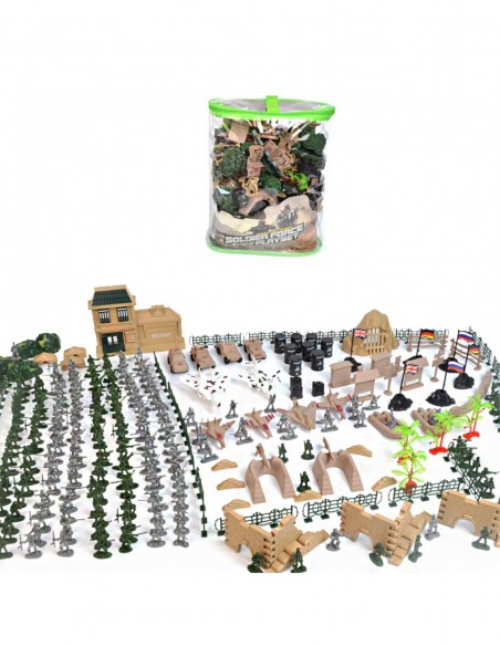 FIGURKI BAZA WOJSKOWA 350EL ŻOŁNIERZYKI MAŁA ARMIA