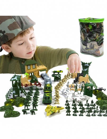 FIGURKI BAZA WOJSKOWA 300EL ŻOŁNIERZYKI MAŁA ARMIA