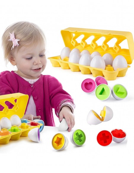 PUZZLE UKŁADANKA MONTESSORI KSZTAŁTY JAJKA SORTER