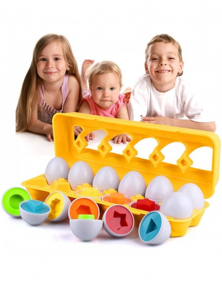 PUZZLE UKŁADANKA MONTESSORI KSZTAŁTY JAJKA SORTER