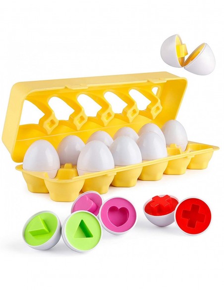 PUZZLE UKŁADANKA MONTESSORI KSZTAŁTY JAJKA SORTER