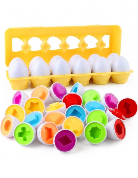 PUZZLE UKŁADANKA MONTESSORI KSZTAŁTY JAJKA SORTER