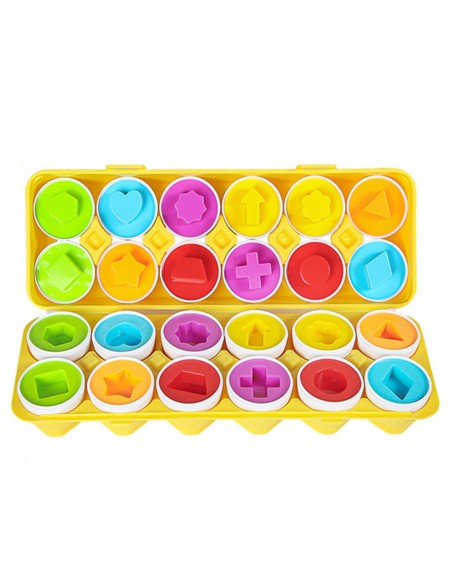 PUZZLE UKŁADANKA MONTESSORI KSZTAŁTY JAJKA SORTER