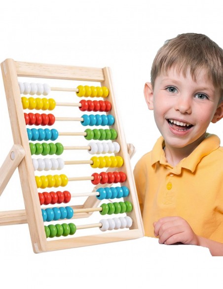 LICZYDŁO  DREWNIANE STOJĄCE SZKOLNE NAUKA LICZENIA