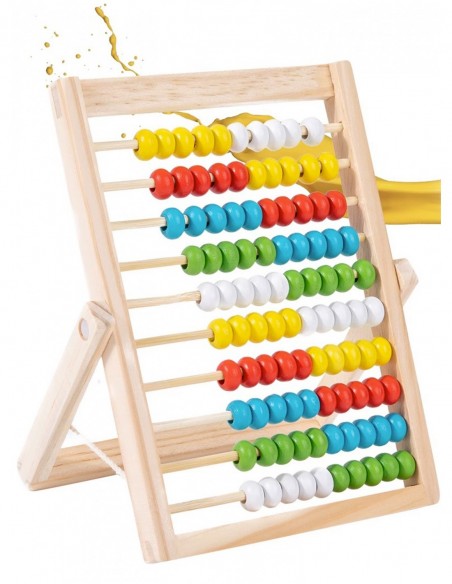 LICZYDŁO  DREWNIANE STOJĄCE SZKOLNE NAUKA LICZENIA