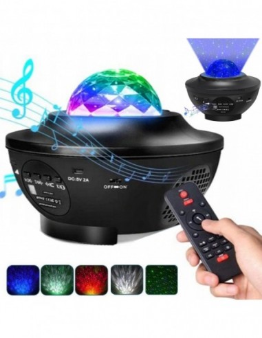 PROJEKTOR GWIAZD GŁOŚNIK BLUETOOTH...