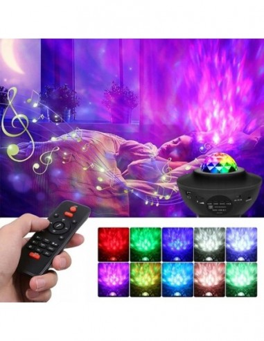 PROJEKTOR GWIAZD GŁOŚNIK BLUETOOTH...