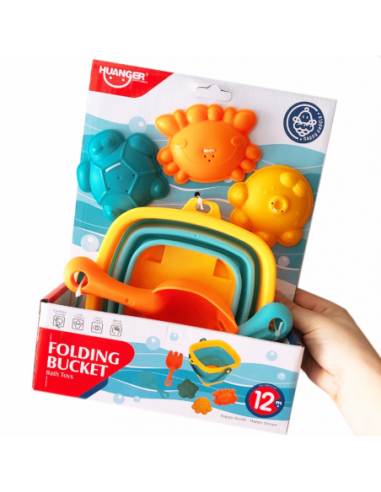 SKŁADANE WIADERKO SILIKONOWE ZABAWKI...