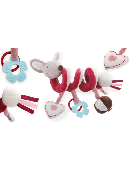 SPIRALA DO WÓZKA ZAWIESZKA DO ŁÓŻECZKA GRZECHOTKA MYSZ