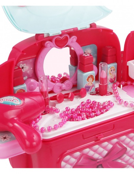 TOALETKA DLA DZIEWCZYNKI LUSTRO + AKCESORIA PLECAK KOSMETYKI