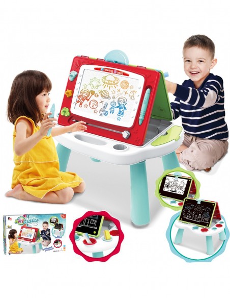 ZNIKOPIS DUŻA TABLICA KREDOWA DO RYSOWANIA 2W1 STOLIK