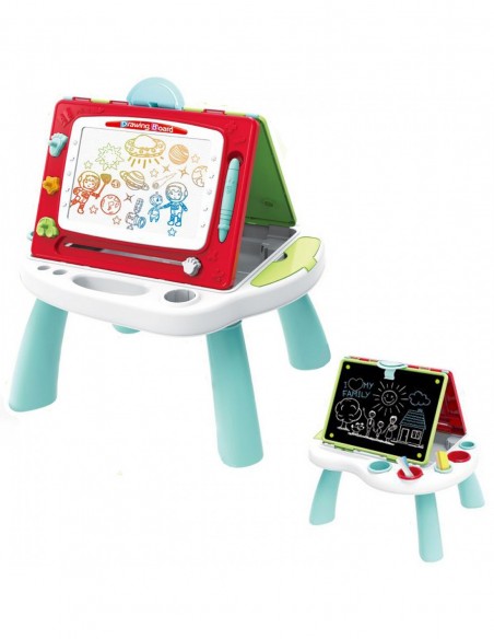 ZNIKOPIS DUŻA TABLICA KREDOWA DO RYSOWANIA 2W1 STOLIK