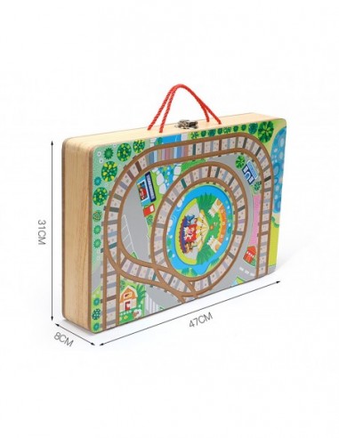 OGROMNA DREWNIANA KOLEJKA ELEKTRYCZNA...