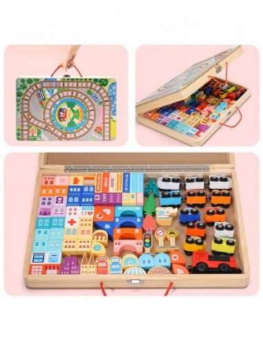 OGROMNA DREWNIANA KOLEJKA ELEKTRYCZNA...