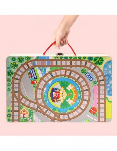 OGROMNA DREWNIANA KOLEJKA ELEKTRYCZNA...