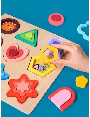 PUZZLE DREWNIANE KSZTAŁTY...