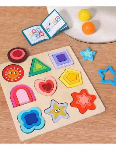 PUZZLE DREWNIANE KSZTAŁTY...