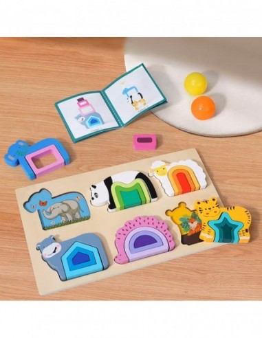 PUZZLE DREWNIANE KSZTAŁTY...