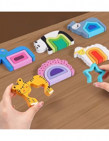 PUZZLE DREWNIANE KSZTAŁTY...