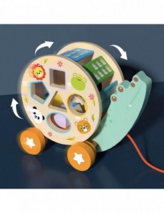 DREWNIANY SORTER KROKODYL... 2